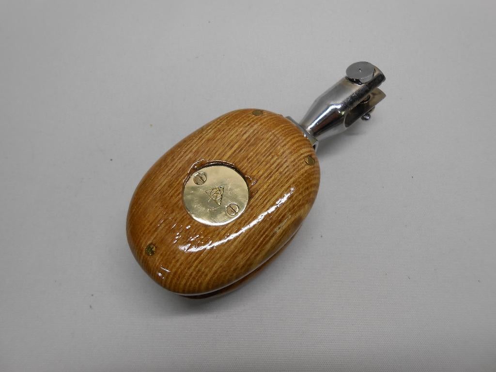 Houten Blok Katrol, enkelschijfs, draaiwartel, gaffel,10 mm, Ophalen of Verzenden, Nieuw, Lijn of Blok