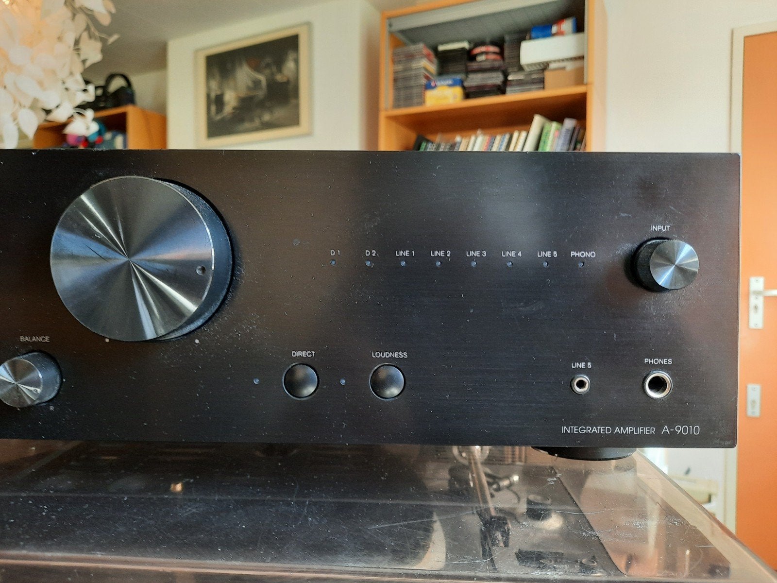 Onkyo versterker A-9010, Ophalen, Zo goed als nieuw, 120 watt of meer, Onkyo