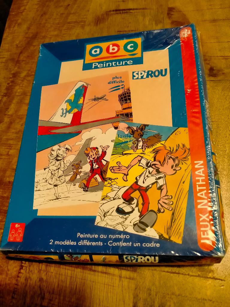 Robbedoes Spirou Peinture ABC schilder verf set vintage, Verzamelen, Verzenden, Guust of Robbedoes, Zo goed als nieuw, Overige typen