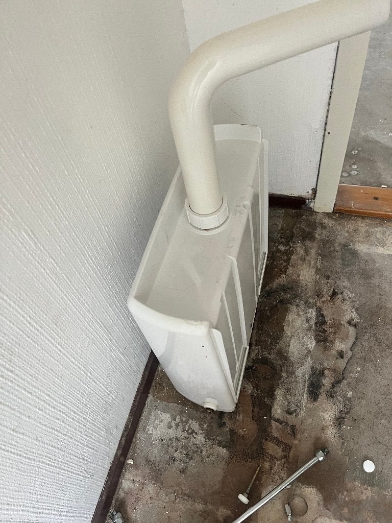 sanibroyeur  en toilet, Ophalen, Zo goed als nieuw, Steen, Toilet