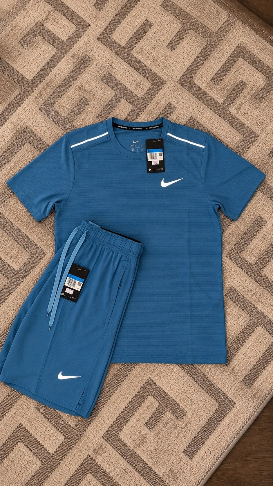 Nike Zomersetje Blauw 2XL, Fitness, Blauw, Nieuw, Overige maten
