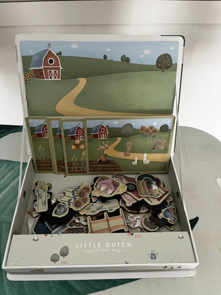 Diverse Little Dutch speelgoed - Boederij, Puzzels, Tractor, Ophalen, Zo goed als nieuw, Overige typen