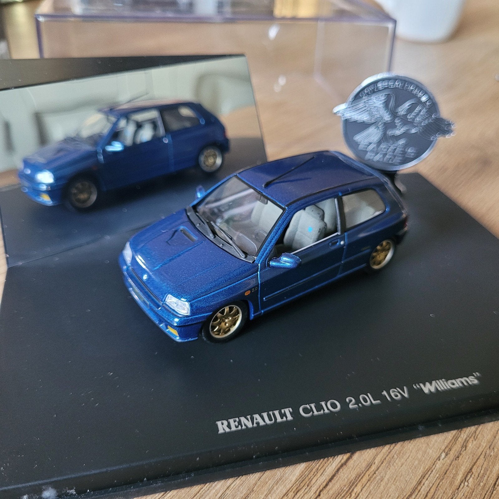 Renault Clio Williams 1/43 eagle collectibles, Ophalen of Verzenden, Gebruikt, Auto, Universal Hobbies