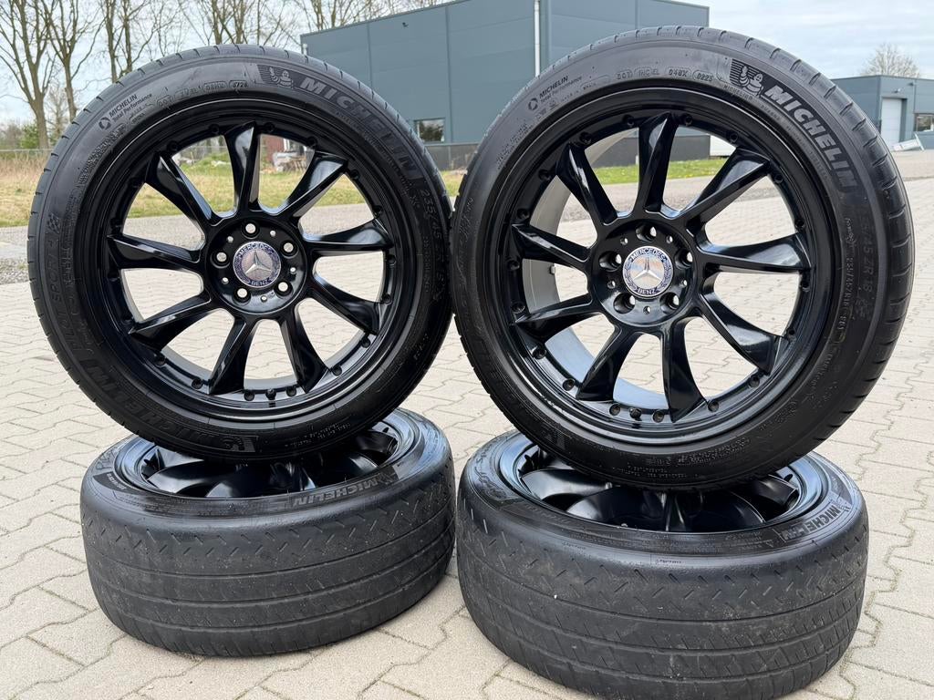 18” INCH MERCEDES BENZ LORINSER LOOK A-KLASSE B-KLASSE 5X112, 18 inch, Ophalen of Verzenden, Band(en), Zomerbanden