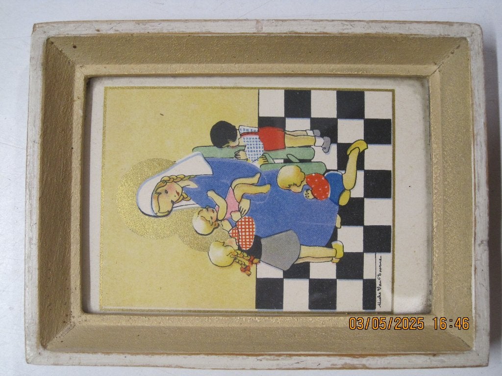 mieke van doorne schilderijtje 13,5/10,5 cm (341), Ophalen of Verzenden, Overige onderwerpen