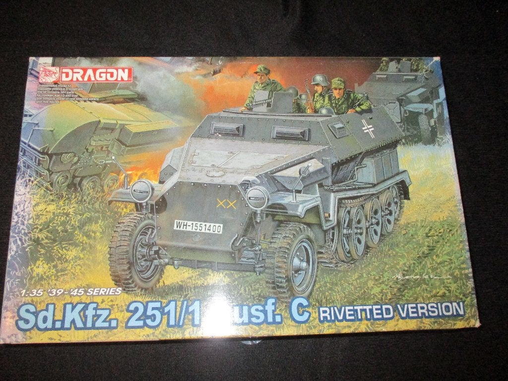 D-329,DRAGON 1-35,NO,6246,Sd.Kfz. 251/1 Ausf. C Rivetted Ver, Overige merken, 1:32 tot 1:50, Overige typen, Nieuw