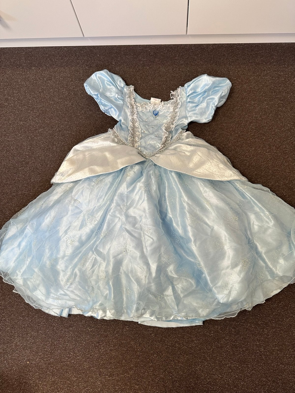 Disney Assepoester jurk maat 5/6 (S) - Prinsessenjurk, Ophalen of Verzenden, Gebruikt, Meisje
