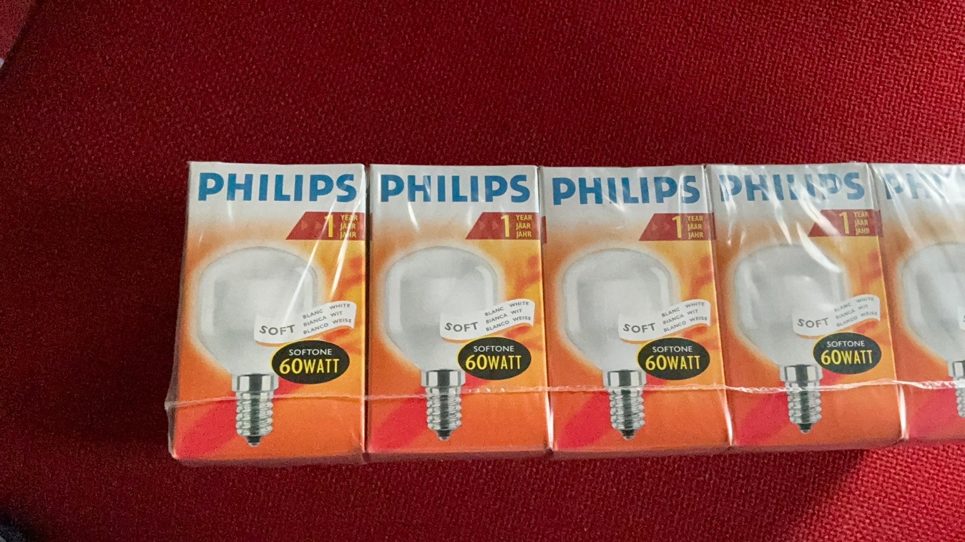 Philips softone 60 watt E 14., Gloeilamp, E14 (klein), Nieuw, Ophalen of Verzenden
