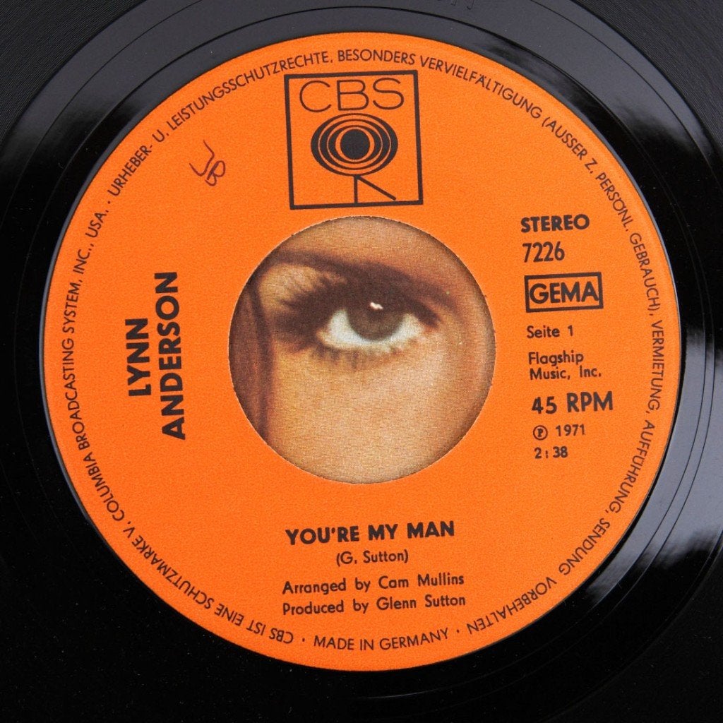 YOU'RE MY MAN Lynn Anderson COUNTRY POP HIT 1971, Verzenden, 7 inch, Zo goed als nieuw, Pop