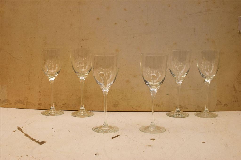 6 delig wijnglas op voet 46653, Huis en Inrichting, Gebruikt, Ophalen of Verzenden, Bord(en), Wedgwood