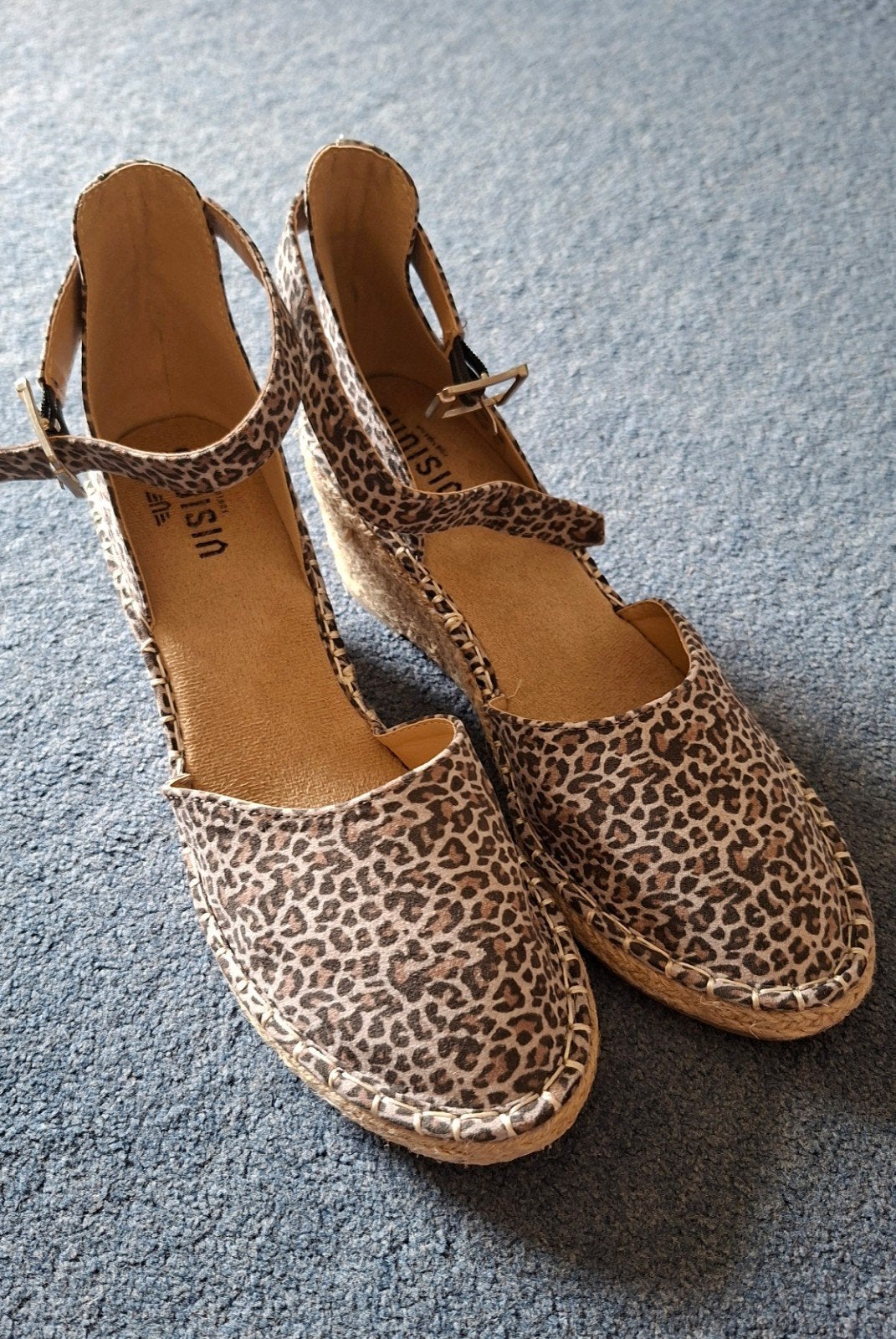 Visions Luipaardprint Espadrilles met sleehak, Overige kleuren, Nieuw, Ophalen of Verzenden, Espadrilles of Moccasins