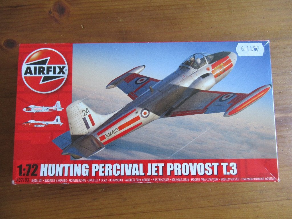 Hunting Percival Jet Provost T.3 (Airfix 1/72), Hobby en Vrije tijd, Modelbouw | Vliegtuigen en Helikopters, Overige merken, 1:72 tot 1:144