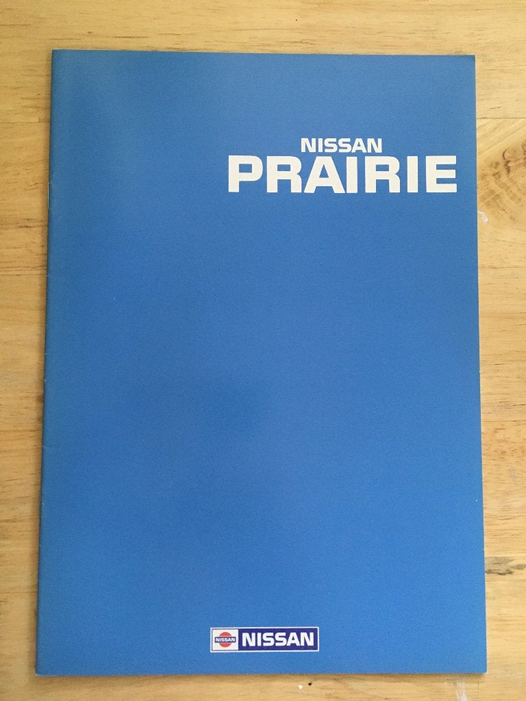 Autofolder/Brochure Nissan Prairie 1989, Ophalen of Verzenden, Nieuw, Nissan