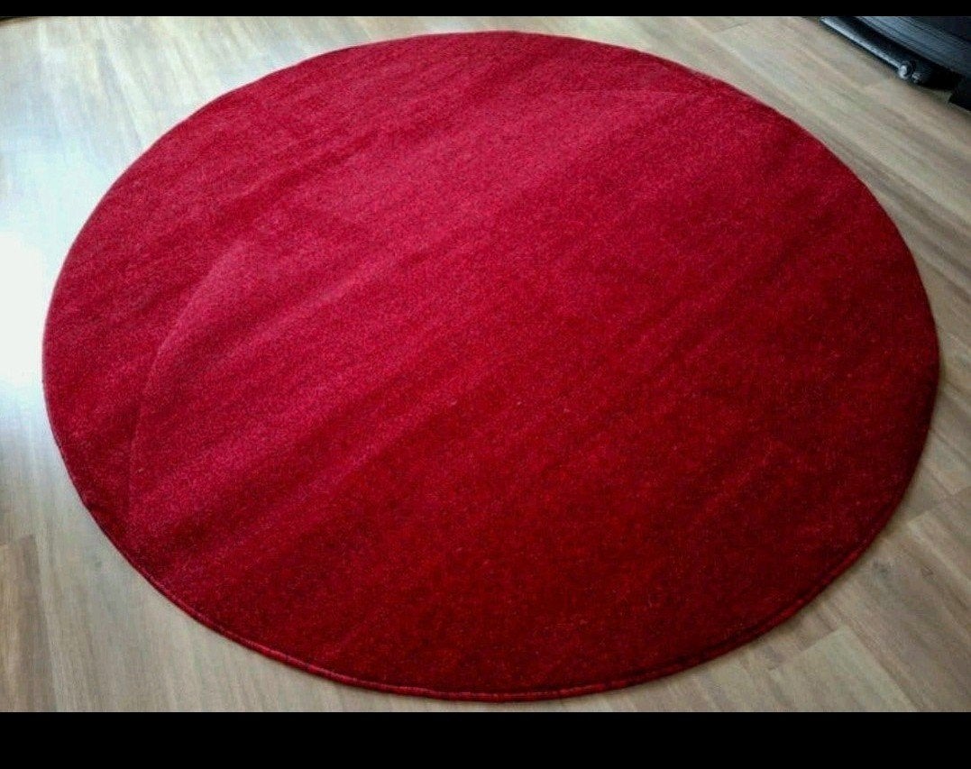 rood vloerkleed nieuw, Ophalen, Rond, 200 cm of meer, Rood