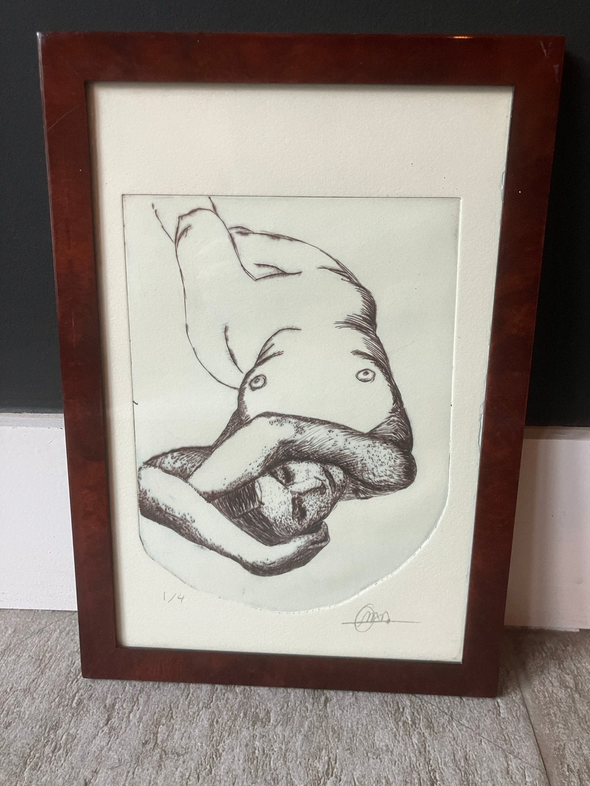 Originele Spaanse Ets - diepdruk - oplage 1/4, 2000 tot heden, Ophalen of Verzenden, 33 cm, Genummerd