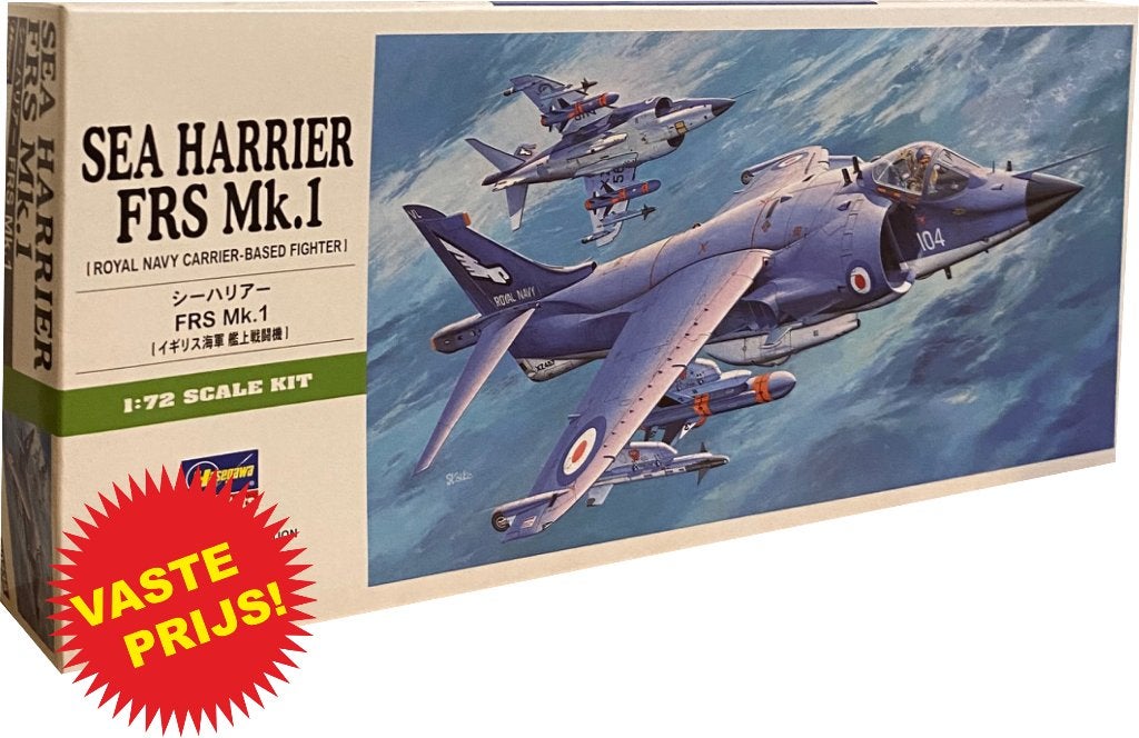 Sea Harrier FRS Mk.1 (Hasegawa 00235) 1/72, Nieuw, Ophalen of Verzenden, Vliegtuig, Hasegawa