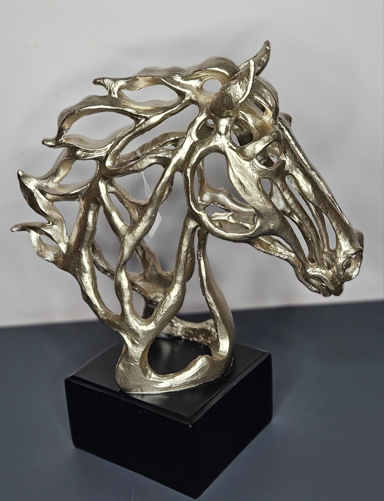 Beeldje Paard "cheval" Zilver H.40cm, Ophalen, Nieuw, Dier
