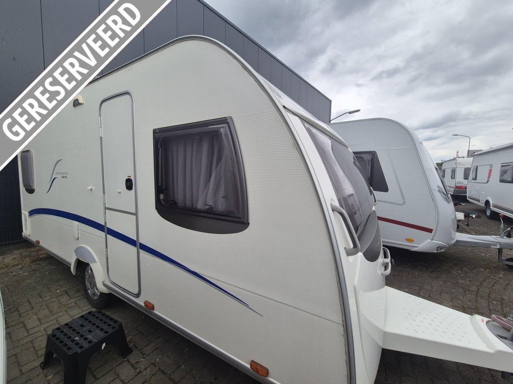 Bürstner Belcanto 455 TS 2007 Voortent 9950,-, Caravans en Kamperen, Rondzit, Schokbreker, Particulier, Tot en met 4