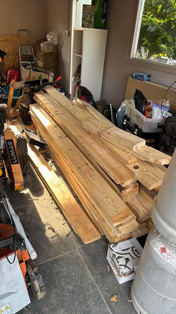 Houten balken, Ophalen, Zo goed als nieuw, Balk, Vuren