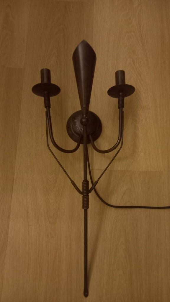 Wandlamp vintage, Huis en Inrichting, Ophalen of Verzenden, Overige materialen