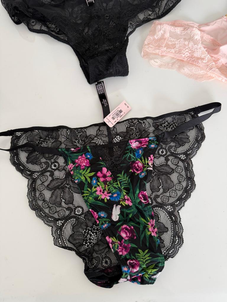 7 stuks Victoria's Secret Slipjes, Kleding | Dames, Ondergoed en Lingerie, Ophalen of Verzenden, Zwart, Slip
