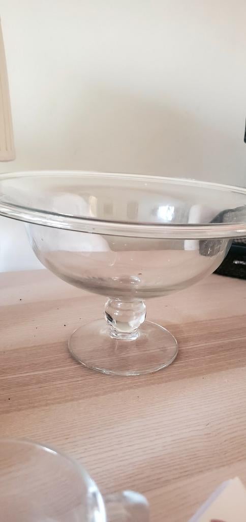 Glazen fruitschaal op voet, Antiek en Kunst, Antiek | Glas en Kristal, Ophalen