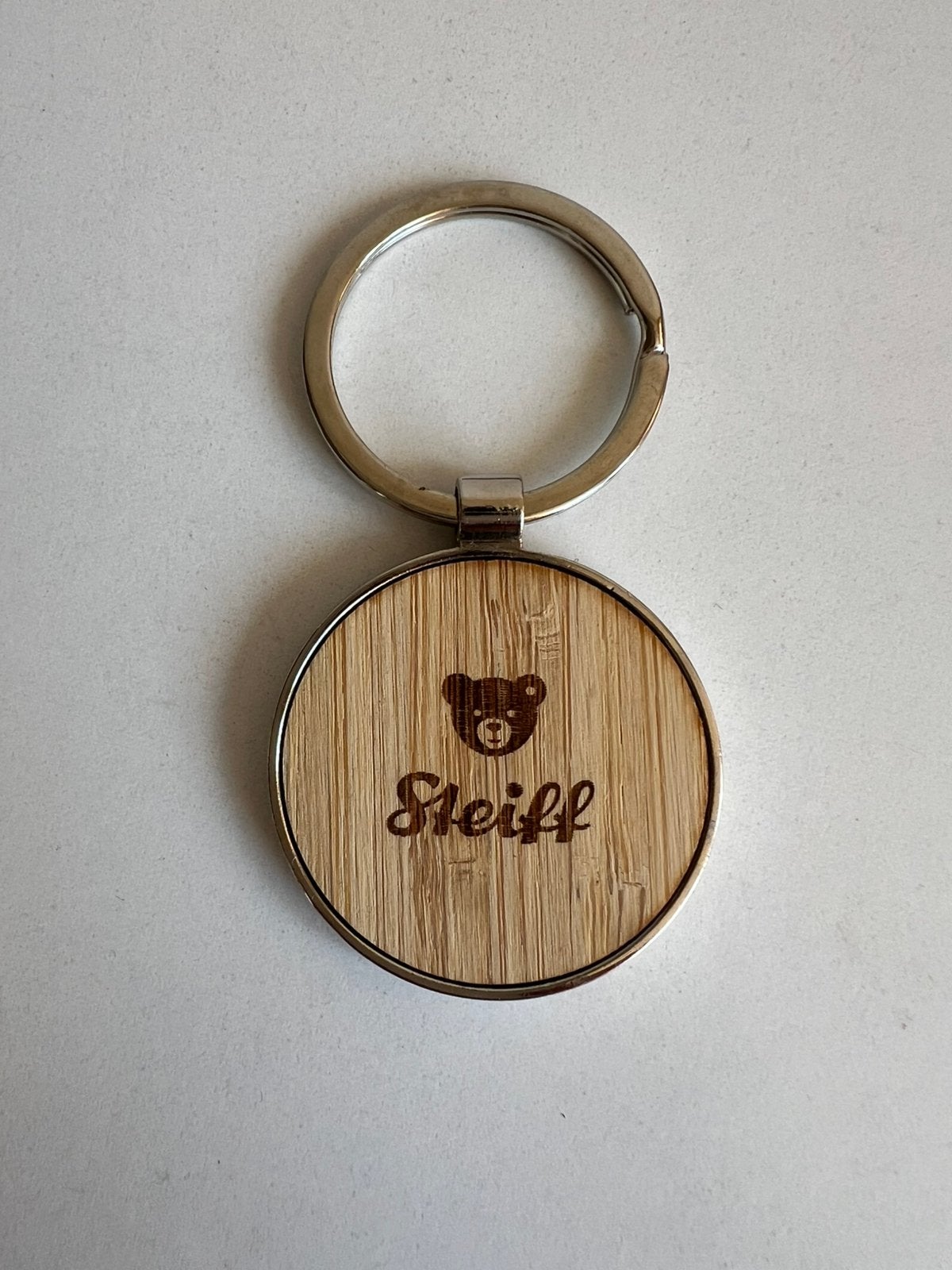 Steiff sleutelhanger metaal met hout, Ophalen of Verzenden, Nieuw, Steiff