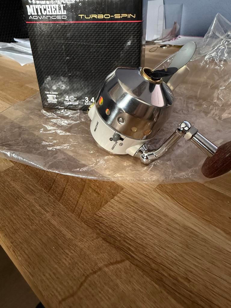 Mitchell Advanced Turbo Spin Molen - Nieuw in verpakking, Ophalen of Verzenden, Nieuw, Molen