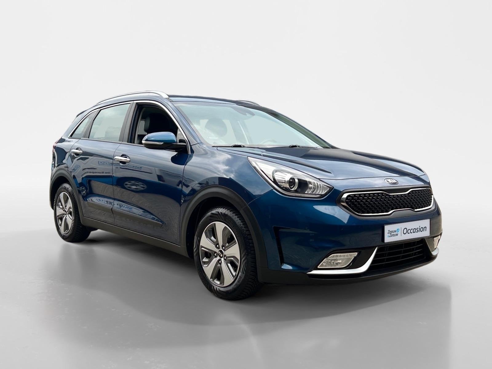 Kia Niro 1.6 GDi Hybrid DynamicLine | Trekhaak Vast + 13-Pol, Auto's, 12 maanden, Gebruikt, Euro 6, Blauw