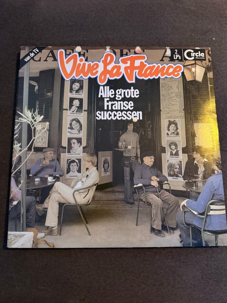 Vive La France - Alle Grote Franse Successen 2 LP's, Dubbel-LP, Ophalen, Gebruikt, 12 inch
