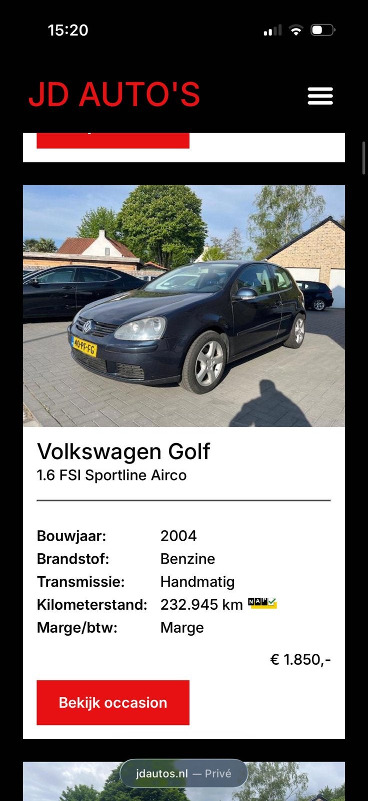 7x inruil autos pakket prijs zie fotos, Auto's, Particulier, Te koop