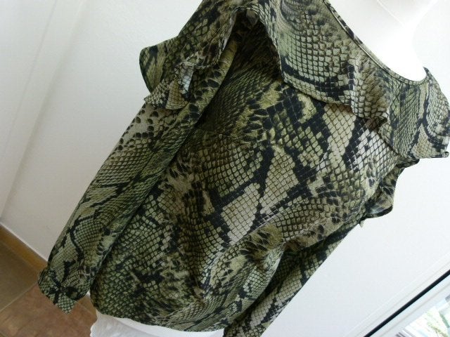 Tuniek top DAYZ roezels maat S 36 groen zwart slangenprint, Kleding | Dames, Overige kleuren, Daz, Ophalen of Verzenden, Zo goed als nieuw