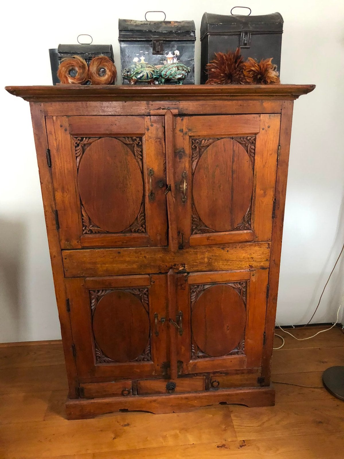 Tv kast te koop van Indonesië’s teakhout ., Ophalen, Indonesië, Gebruikt, 70 tot 120 cm