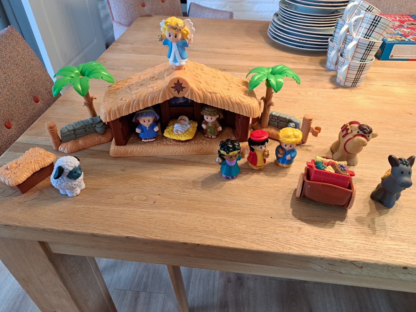 Fisher-Price Little People Kerststal met figuren, Ophalen, Jongen of Meisje