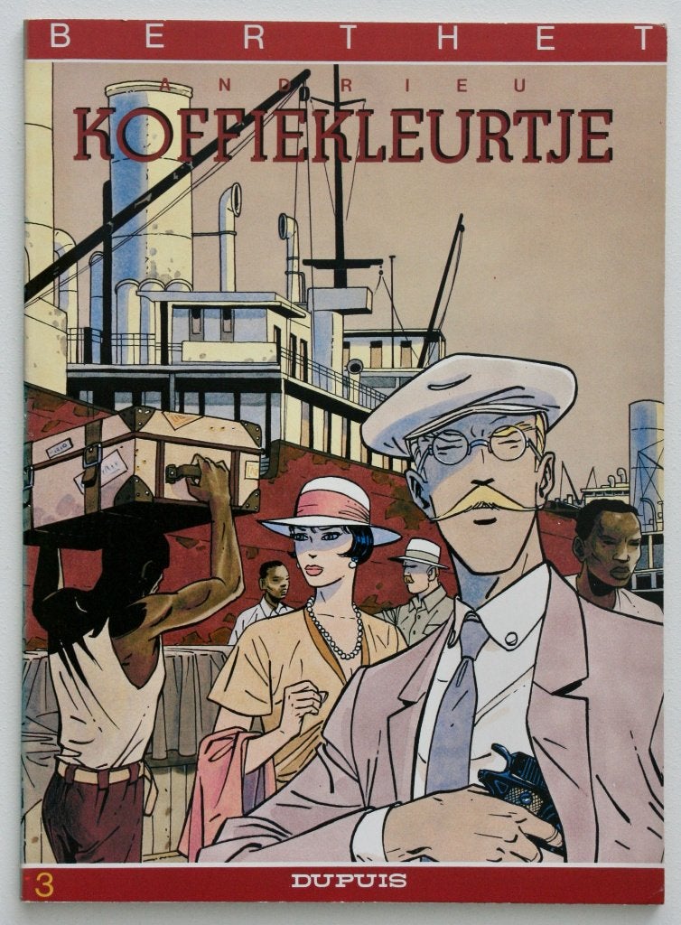 Berthet - Koffiekleurtje (1986), Boeken, Eén stripboek, Ophalen of Verzenden, Zo goed als nieuw