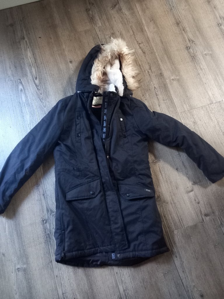 Winterjas, maat 164, Kinderen en Baby's, Ophalen, Gebruikt, Meisje, Cars Jeans