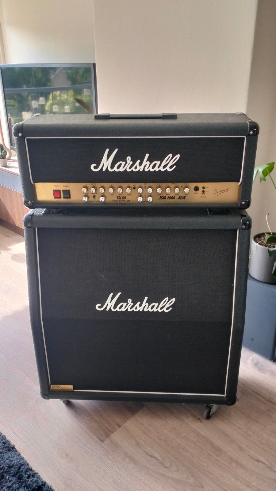Marshall JCM2000 TSL60 met 1960 Vintage Cabinet, Muziek en Instrumenten, Ophalen, Zo goed als nieuw, Gitaar, 50 tot 100 watt