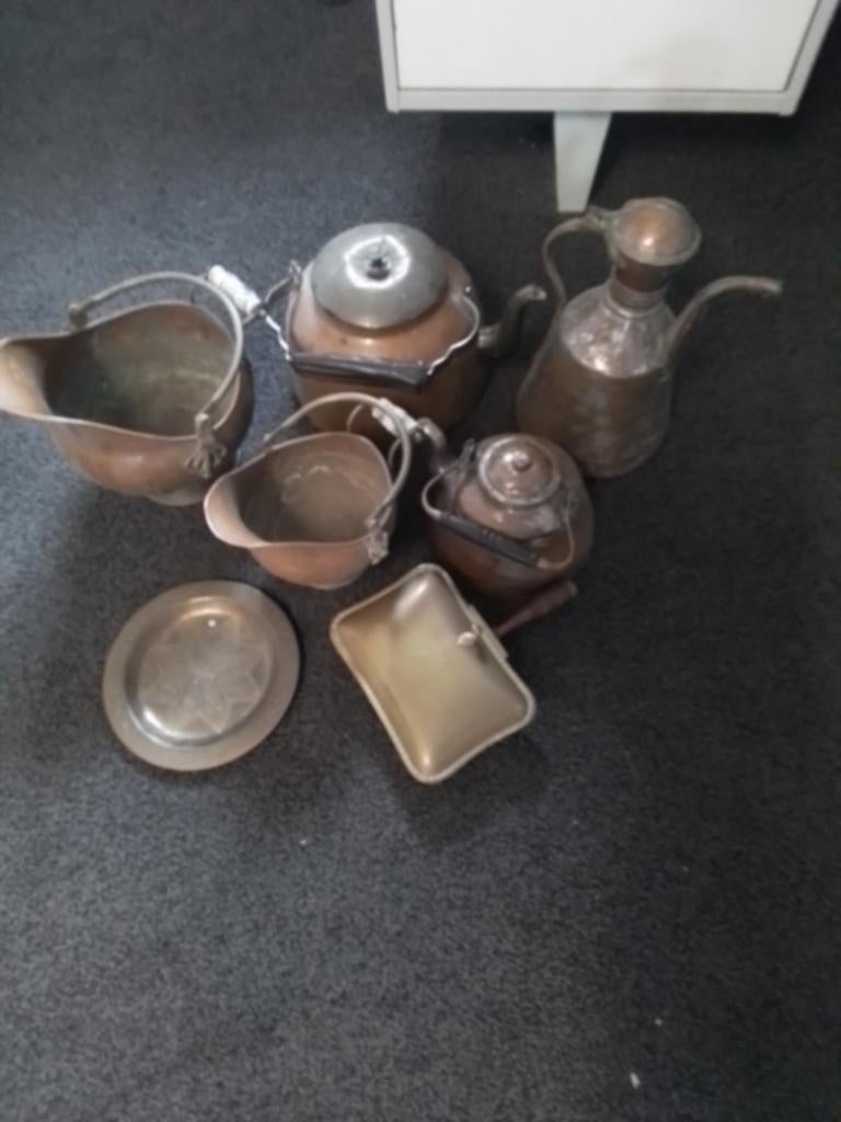 Oude koperen spullen, Huis en Inrichting, Keuken | Potten en Pannen, Ophalen of Verzenden, Gebruikt, Overige materialen