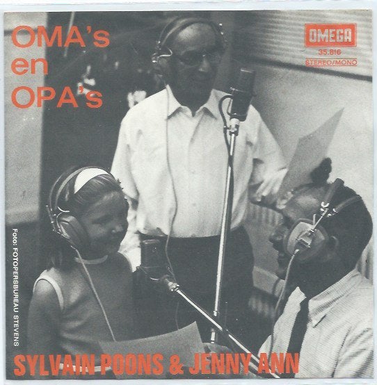 Sylvain Poons en Jenny Ann- Oma's en Opa's, 7 inch, Ophalen of Verzenden, Zo goed als nieuw, Levenslied of Smartlap