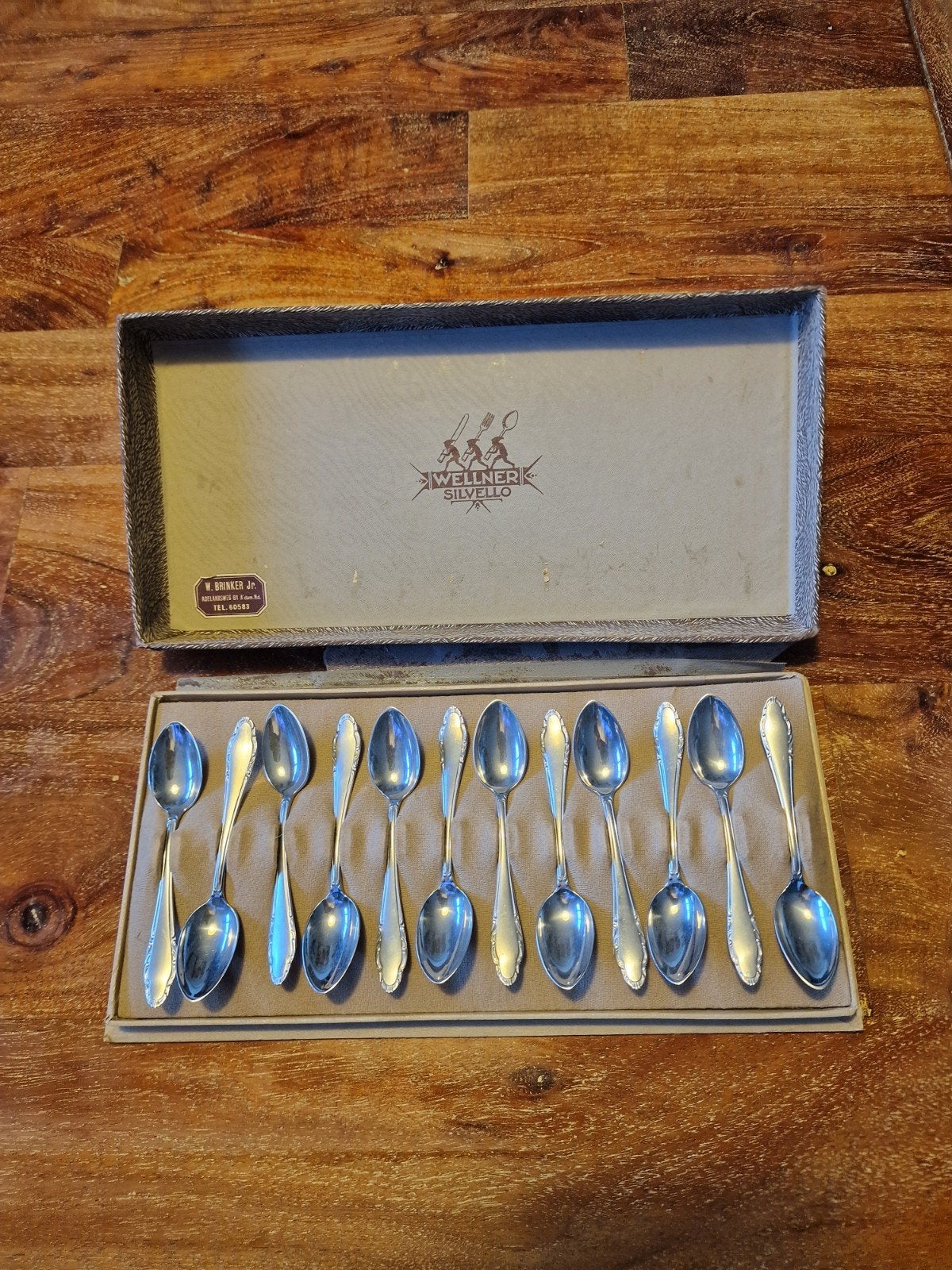 Set van 12  lepels in orignele doos, Ophalen of Verzenden