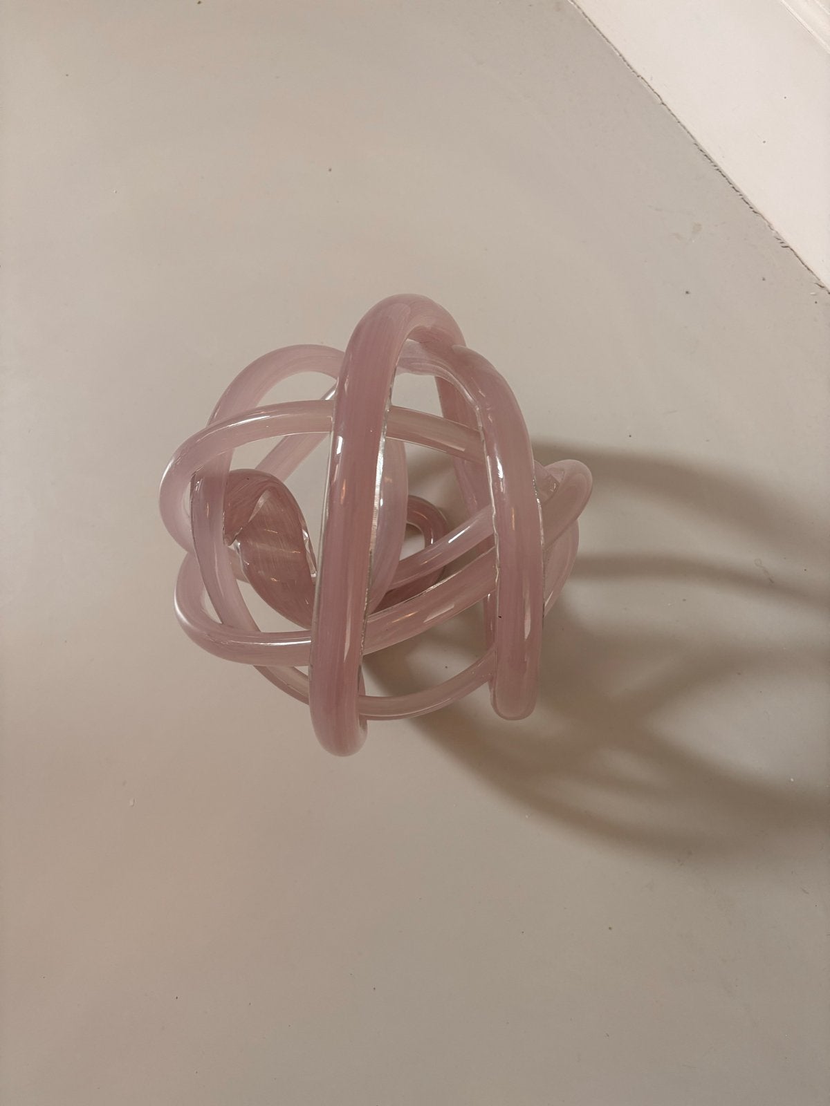 Roze glazen deco object - HAY-look a like, Huis en Inrichting, Roze, Ophalen of Verzenden, Zo goed als nieuw, Modern