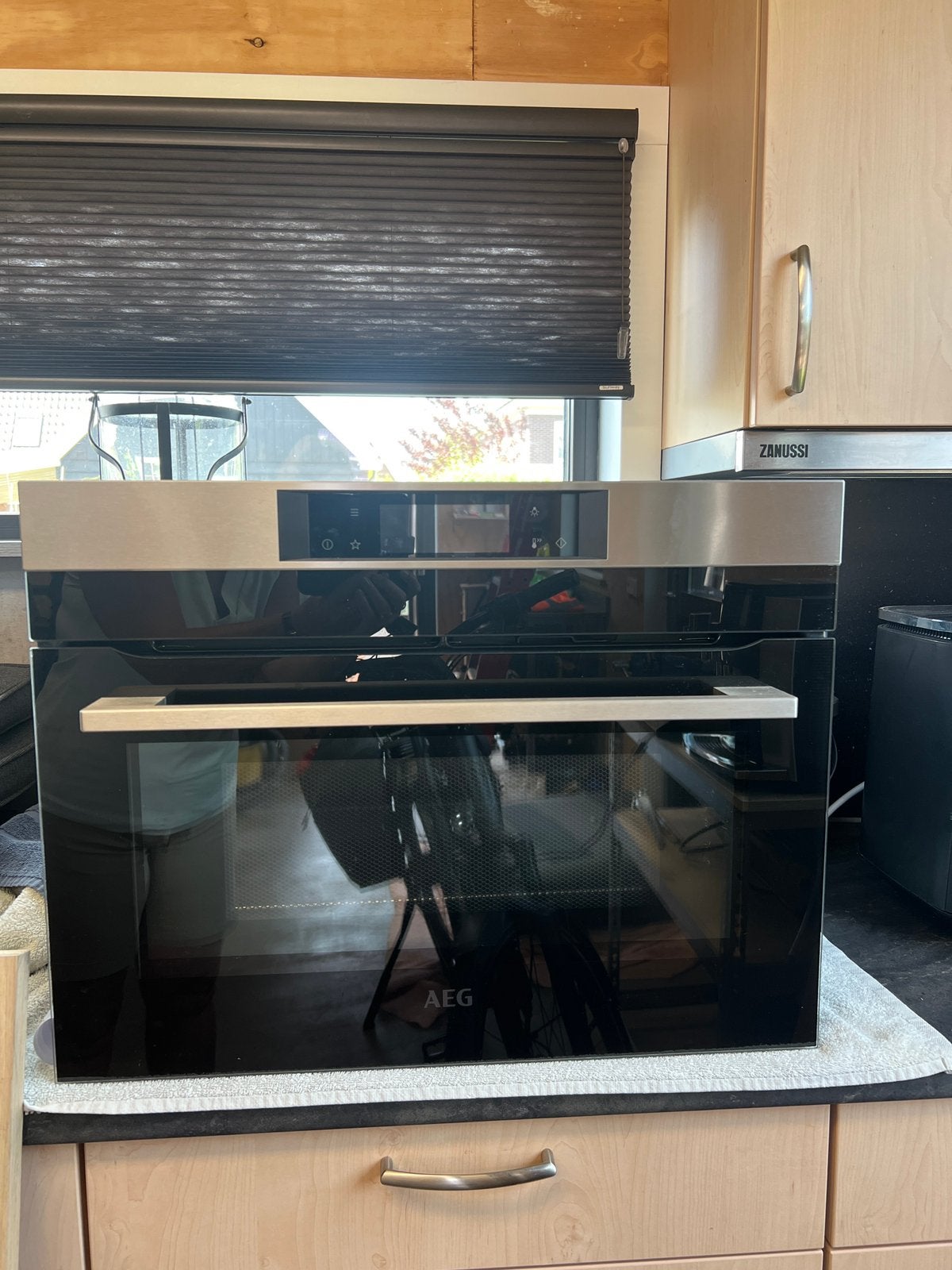 AEG combi magnetron oven, Ophalen, 45 tot 50 cm, Gebruikt, AEG