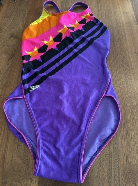 badpak speedo, Kleding | Dames, Paars, Badpak, Zo goed als nieuw, Speedo