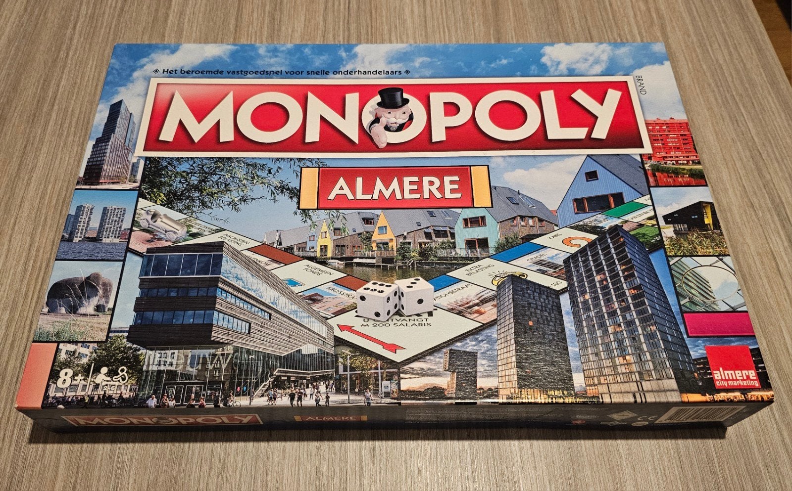 Monopoly Almere - Zo goed als nieuw, Drie of vier spelers, Ophalen of Verzenden, Zo goed als nieuw, Hasbro
