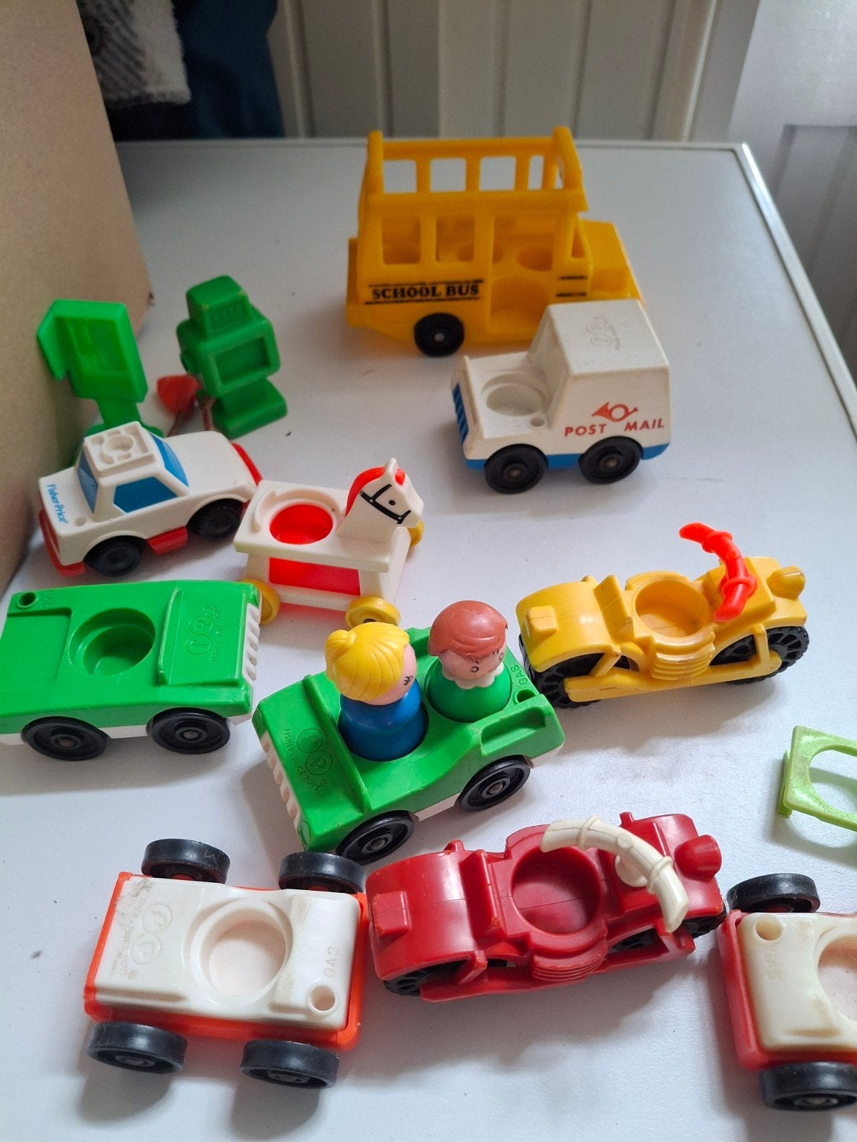 Vintage Fisher-Price Little People voertuigen en figuren, Ophalen of Verzenden, Gebruikt