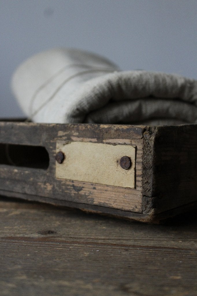 Oude brocante houten bak *Pronck & Praal*, Ophalen of Verzenden
