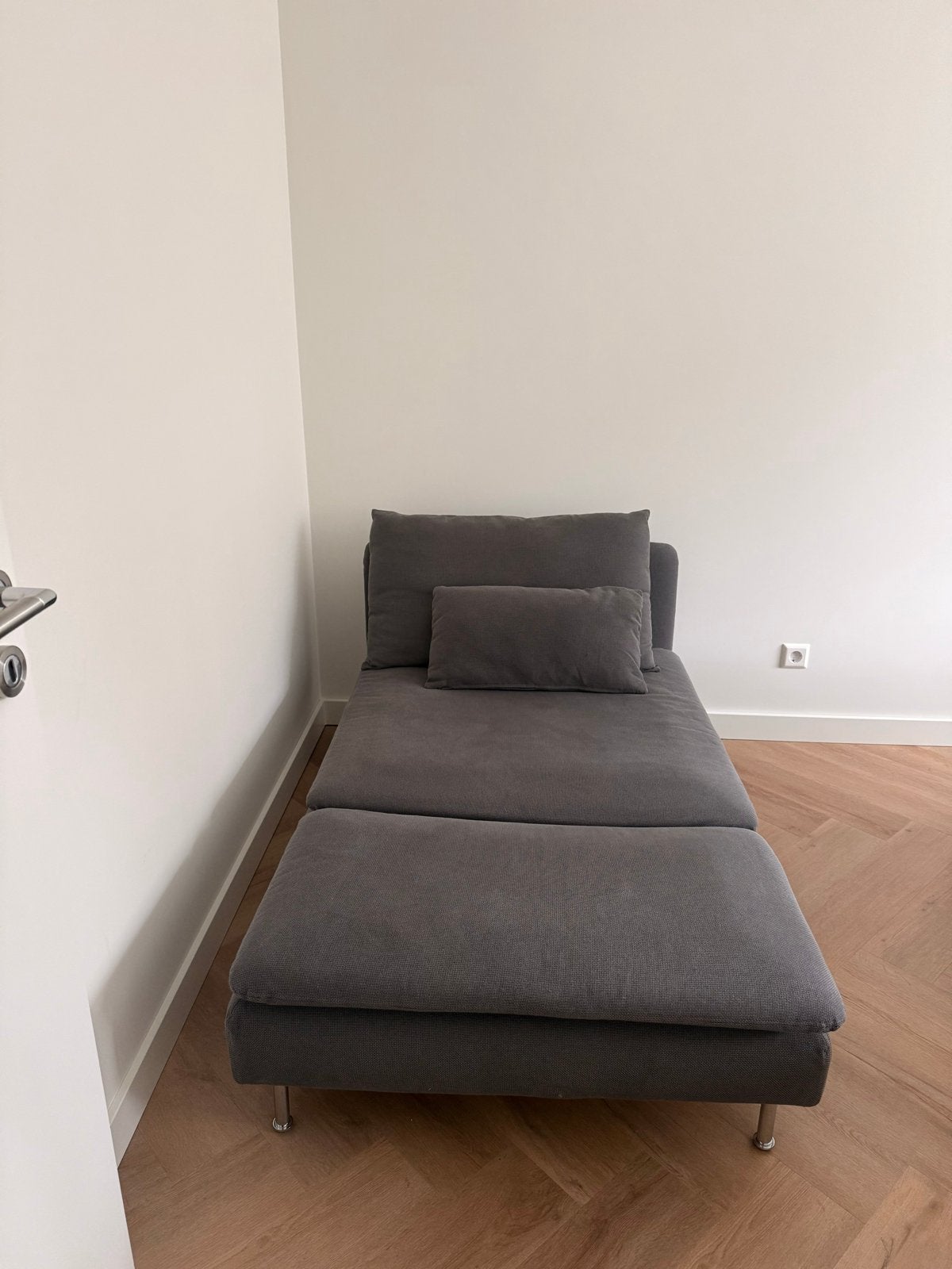 IKEA Söderhamn chaise longue - Donkergrijs, Eenpersoons, Ophalen of Verzenden, Zo goed als nieuw, Minder dan 150 cm