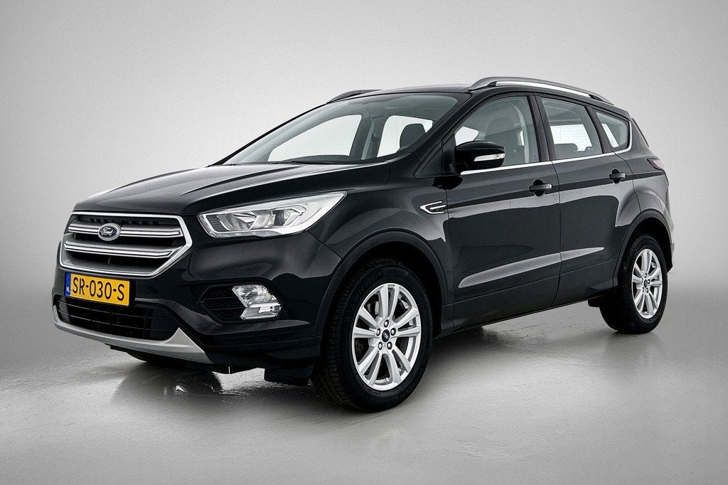Ford Kuga 1.5 EcoBoost Titanium (NAVIGATIE, CLIMA, STUURBEDI, Auto's, Ford, Stof, 4 cilinders, Zwart, Origineel Nederlands