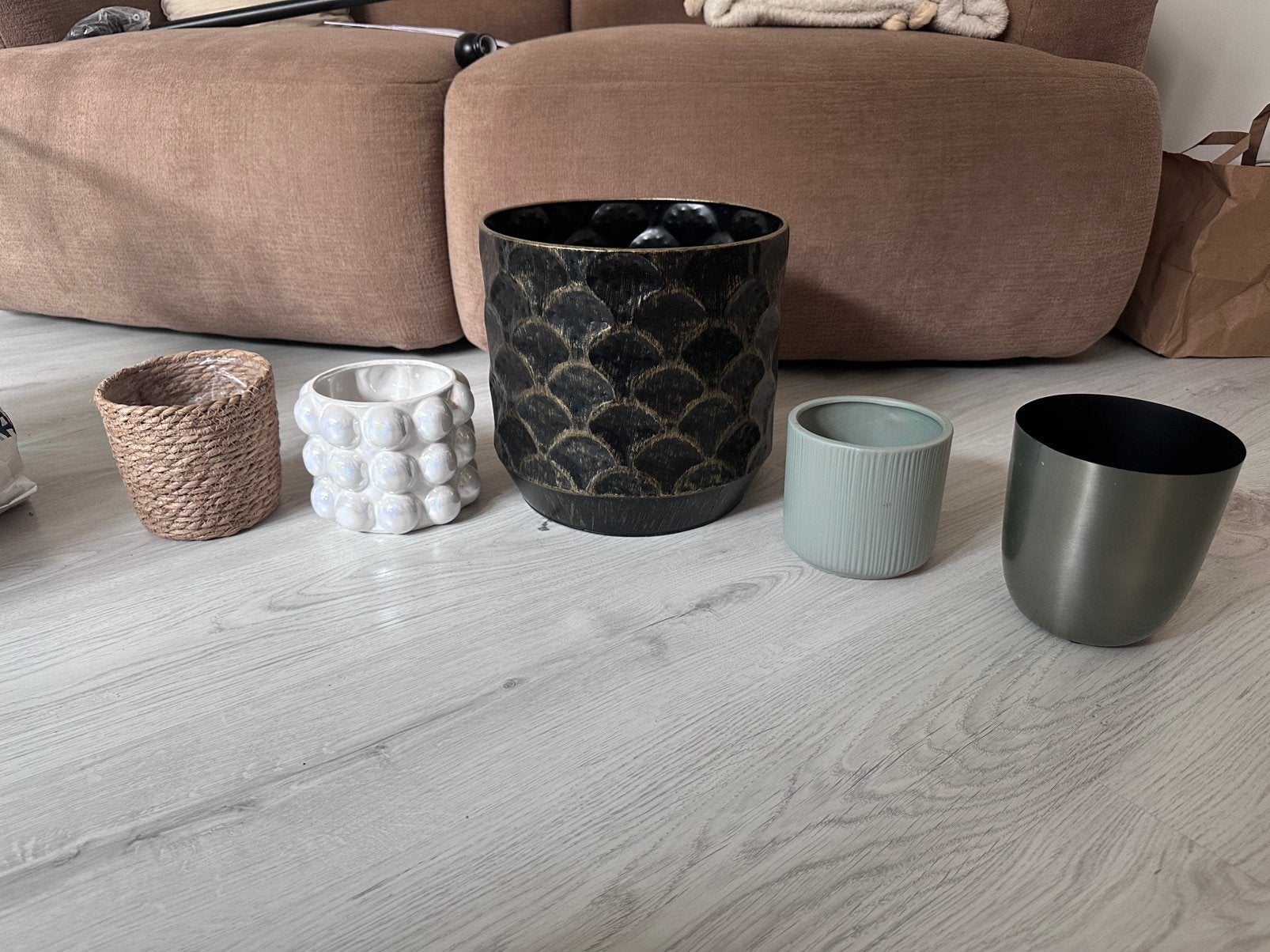 Binnenpotten ophalen alleen vandaag!, Tuin en Terras, Ophalen, Rond, Binnen, Zo goed als nieuw