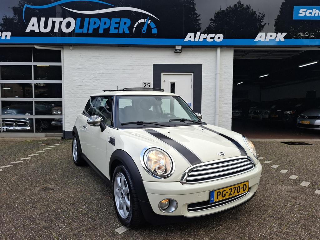 Mini Mini 1.4 One Anniversary MK II /panorama dak/Lm velgen, Voorwielaandrijving, Stof, Gebruikt, Zwart